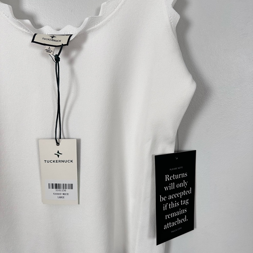 TUCKERNUCK
White Ric Rac Compression Tank - Picture 9 of 12